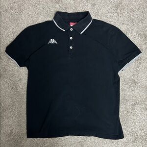 Vintage Kappa Classic Black Polo Shirt